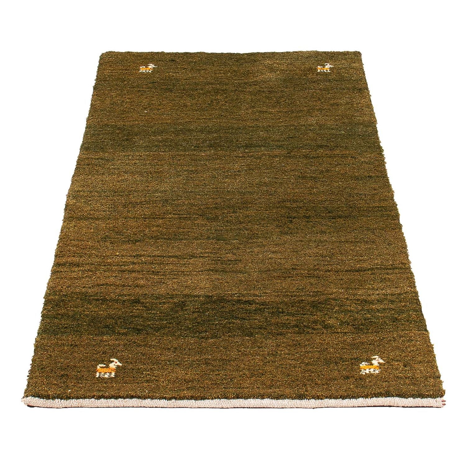 Alfombra Gabbeh - Loribaft Persa - 144 x 70 cm - marrón oscuro