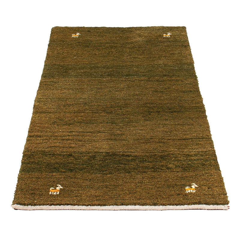 Alfombra Gabbeh - Loribaft Persa - 144 x 70 cm - marrón oscuro
