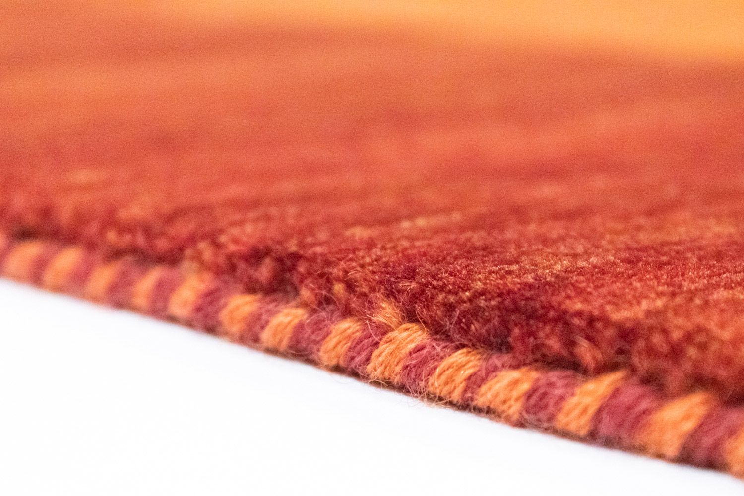 Alfombra Gabbeh - Loribaft Persa - 239 x 175 cm - naranja