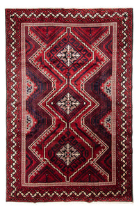 Alfombra persa - Nómada - 326 x 230 cm - rojo oscuro