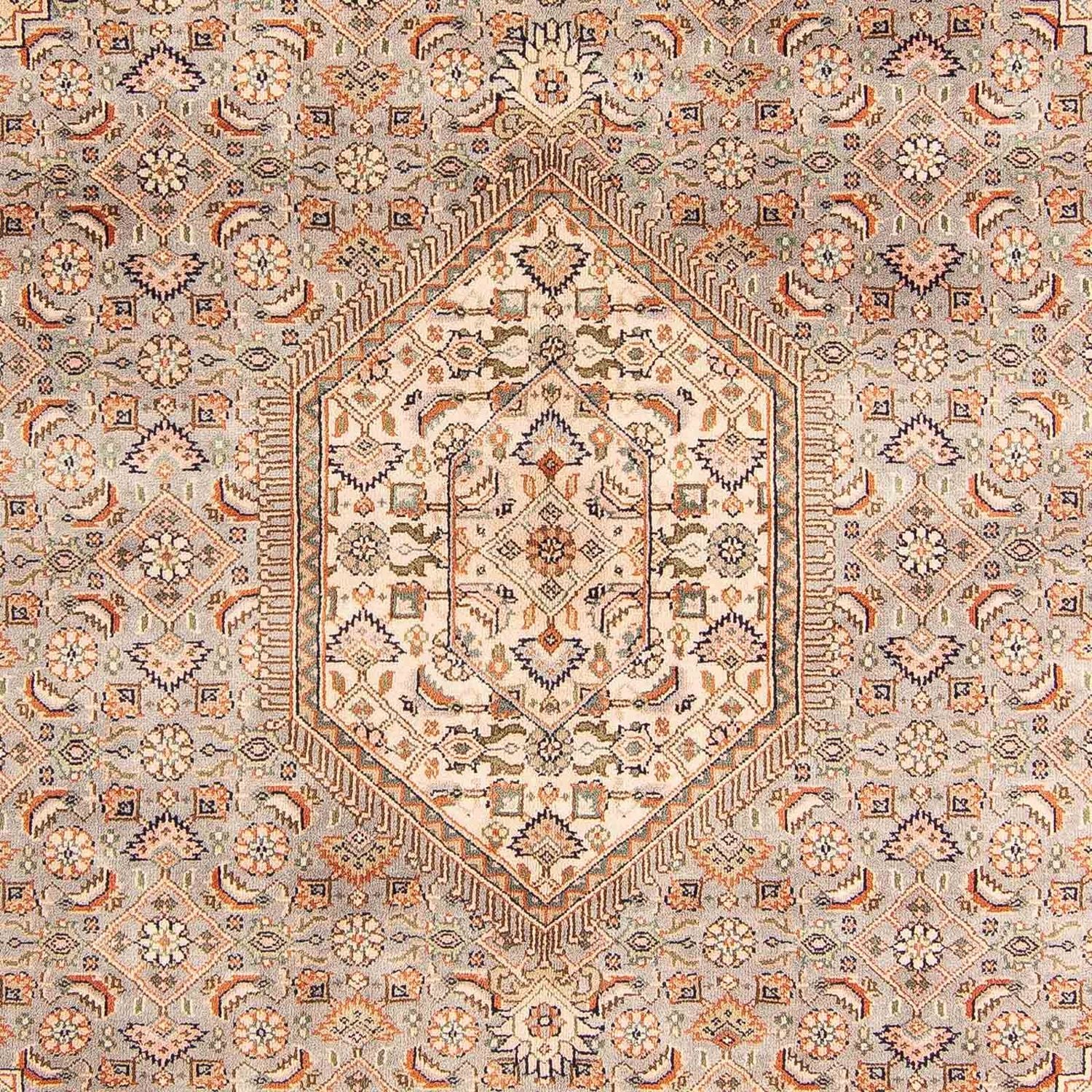 Alfombra oriental - Bidjar - Indus - 242 x 169 cm - marrón claro