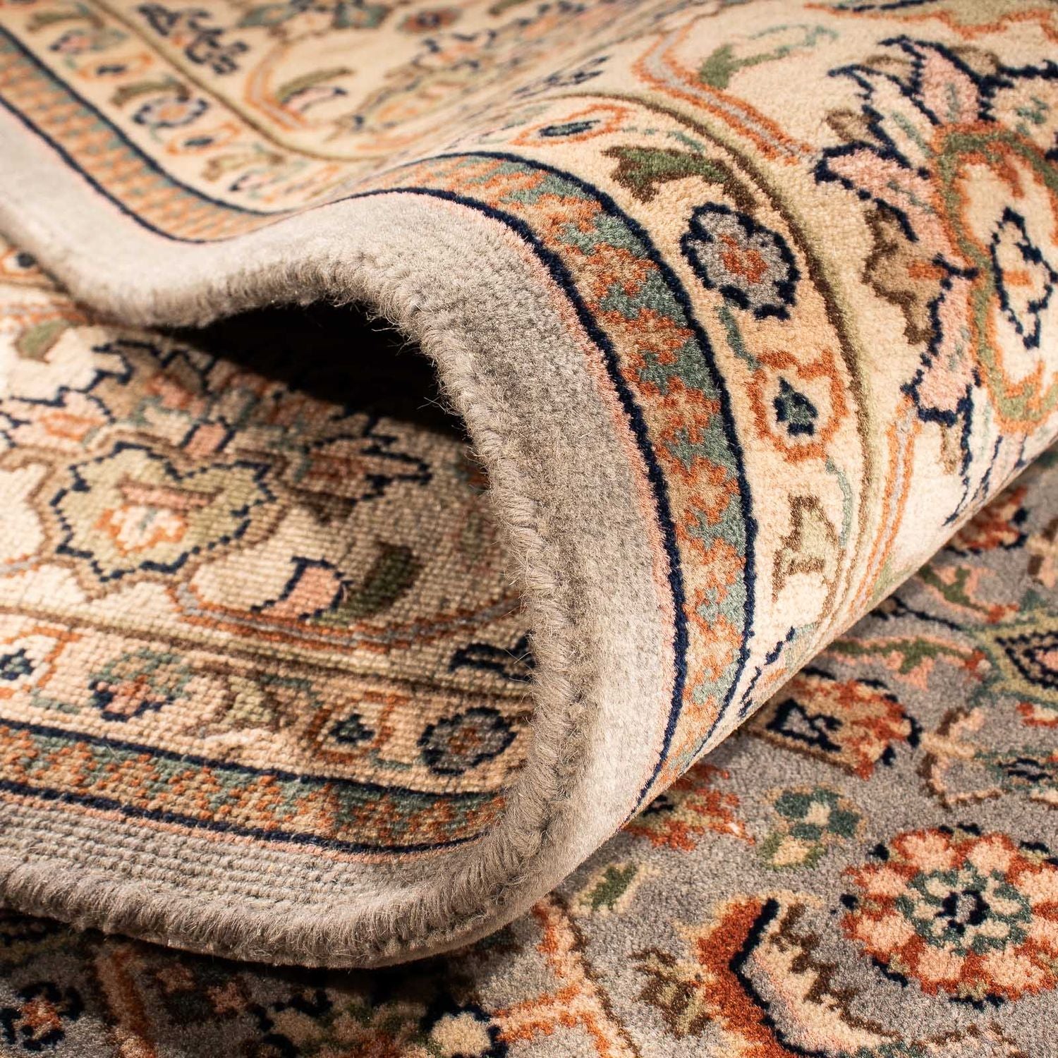 Alfombra oriental - Bidjar - Indus - 242 x 169 cm - marrón claro