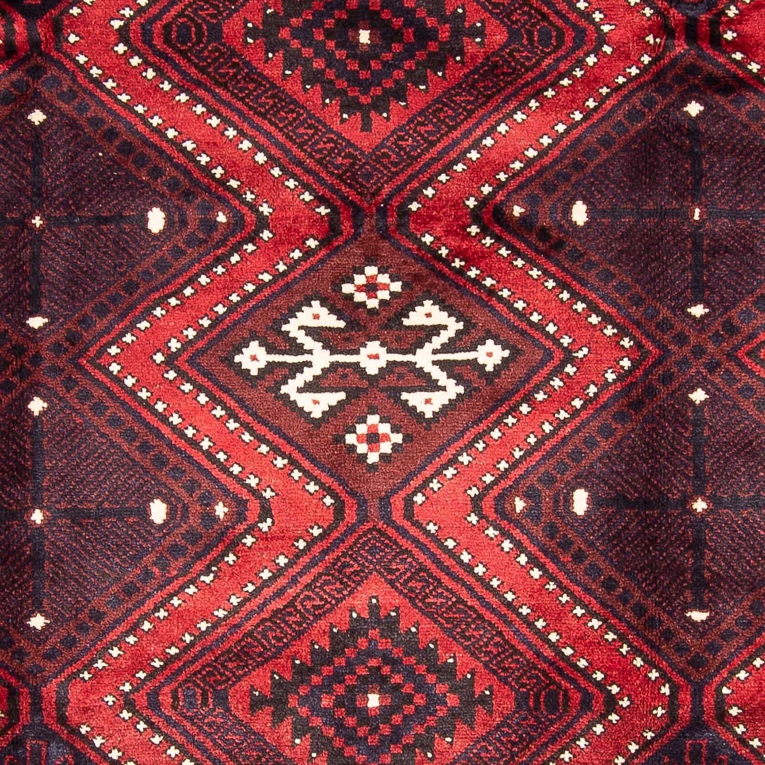 Alfombra persa - Nómada - 310 x 226 cm - rojo oscuro