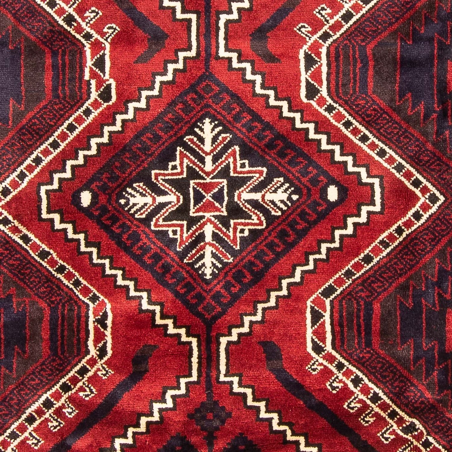 Alfombra persa - Nómada - 306 x 235 cm - rojo oscuro