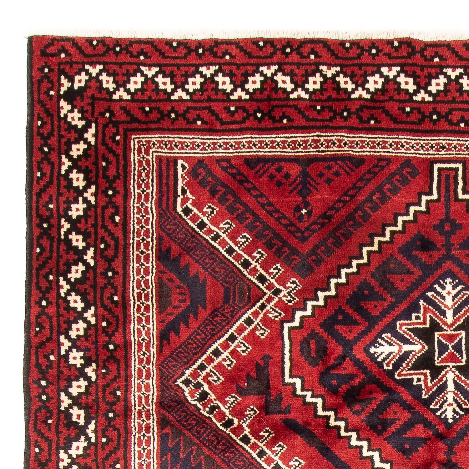 Alfombra persa - Nómada - 306 x 235 cm - rojo oscuro