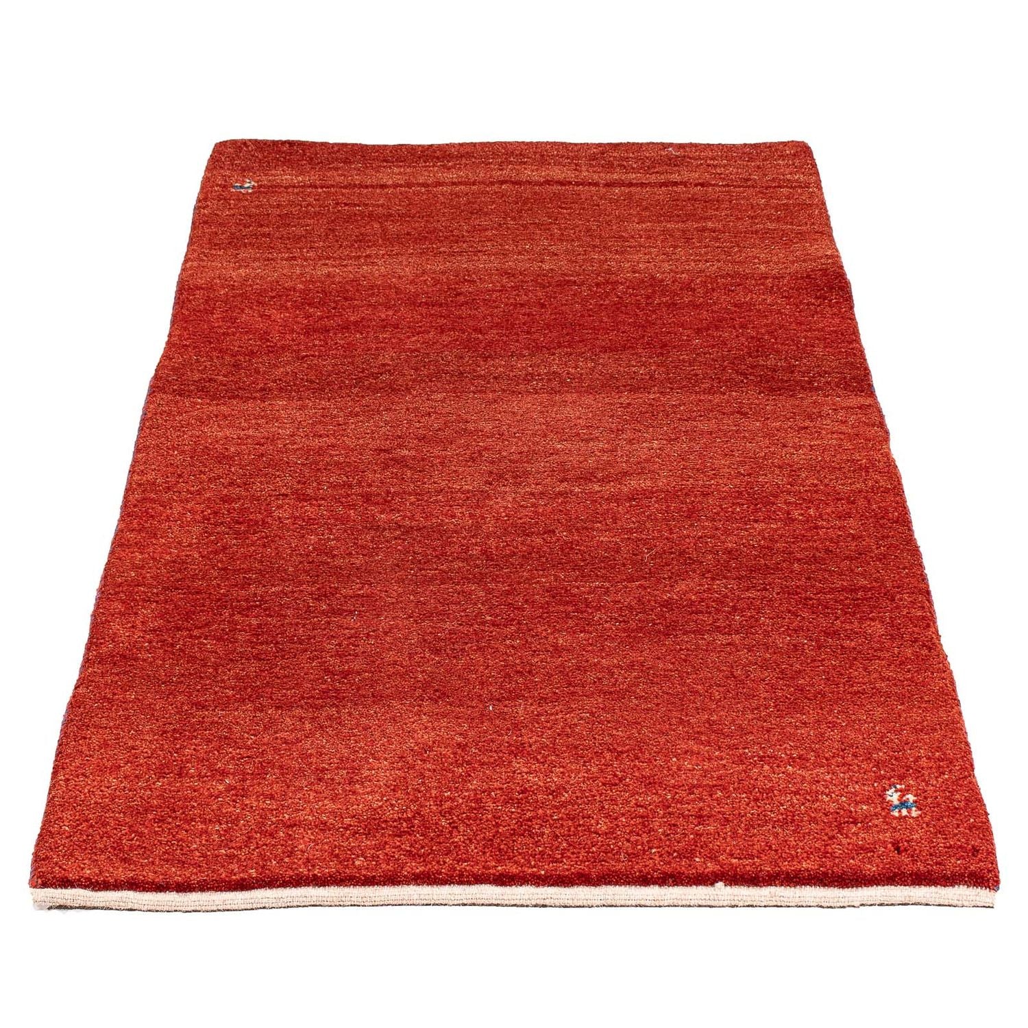 Alfombra Gabbeh - Loribaft Persa - 142 x 75 cm - óxido