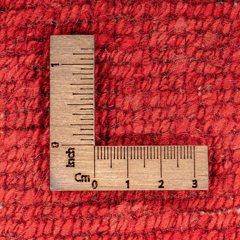 Alfombra Gabbeh - Loribaft Persa - 134 x 68 cm - rojo oscuro