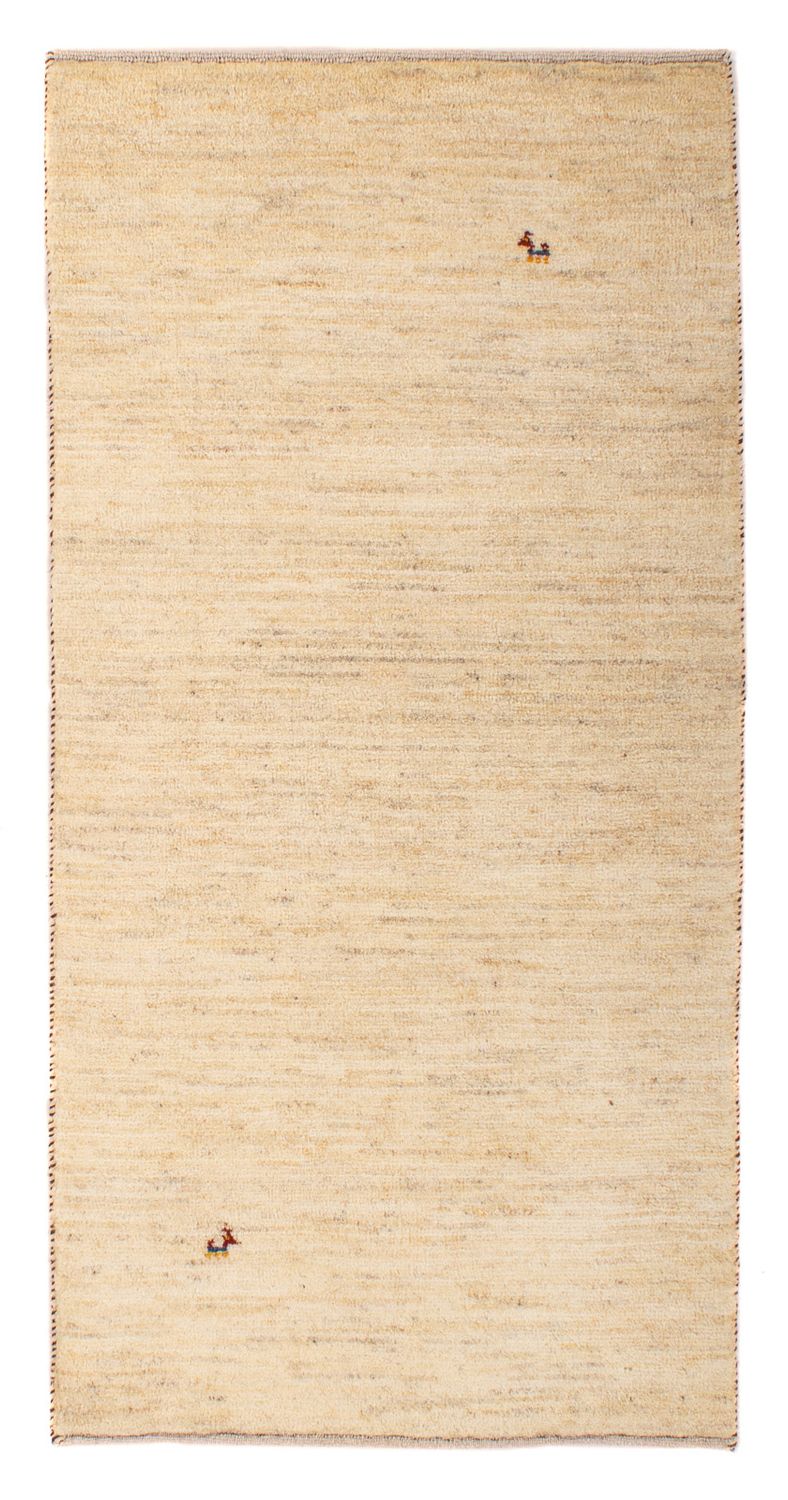 Alfombra Gabbeh - Loribaft Persa - 137 x 72 cm - beige