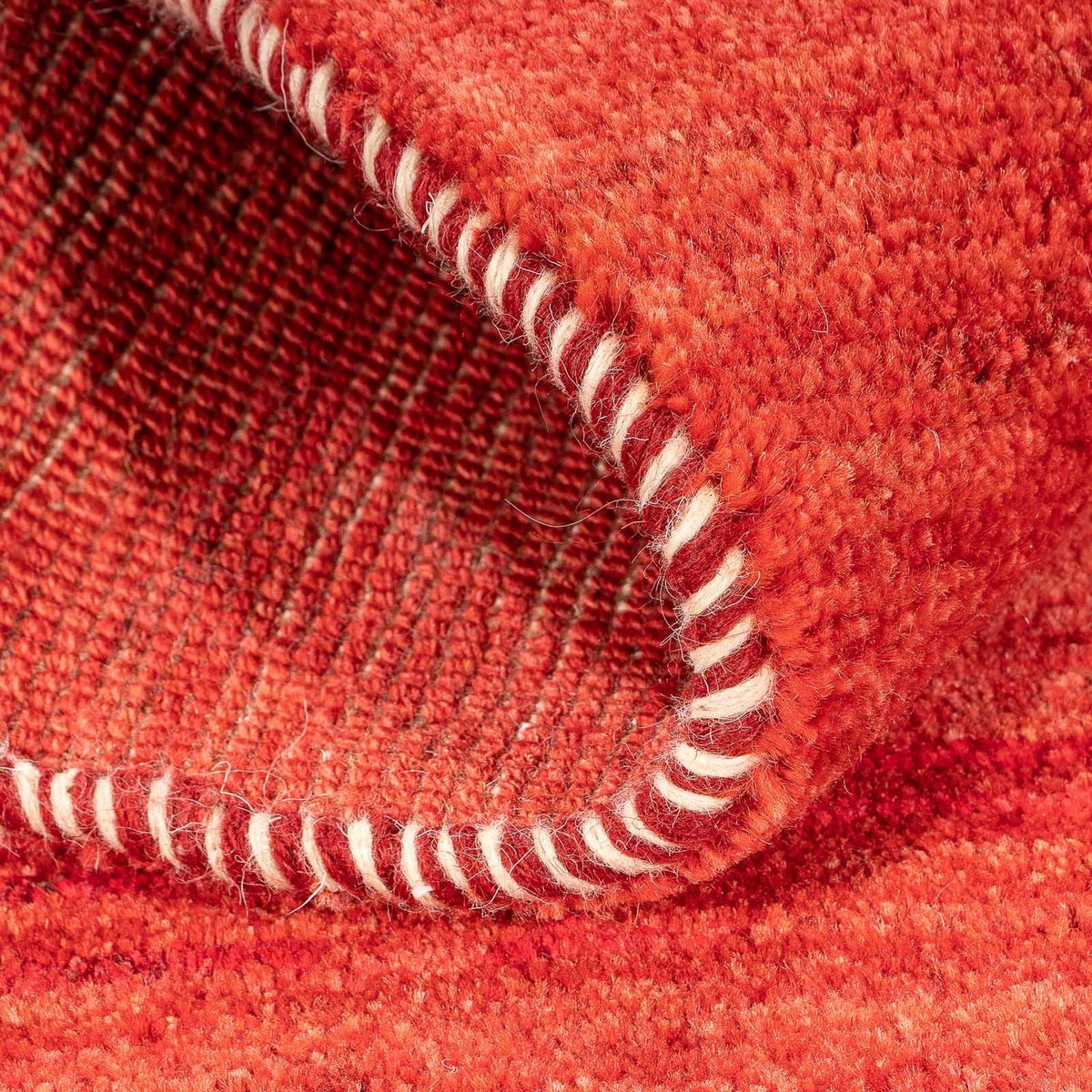 Alfombra Gabbeh - Loribaft Persa - 118 x 75 cm - rojo oscuro