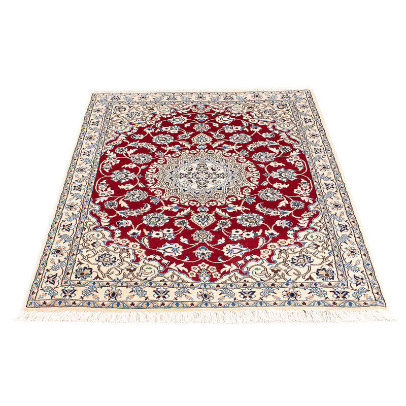 Alfombra Persa - Nain - Real - 152 x 100 cm - rojo oscuro