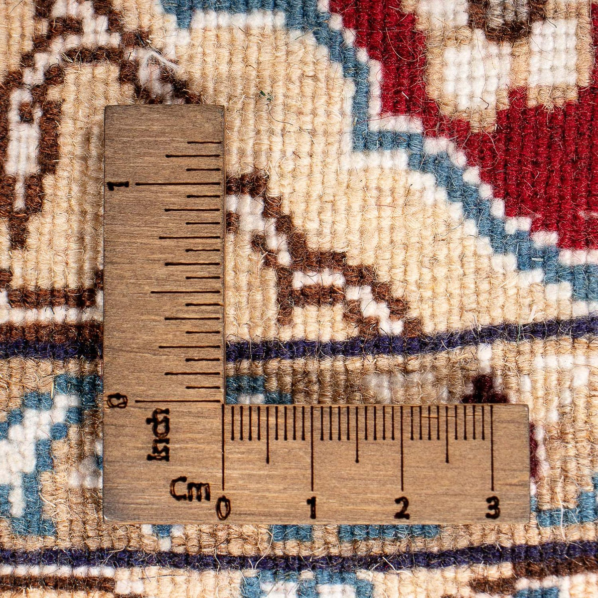 Alfombra Persa - Nain - Real - 152 x 100 cm - rojo oscuro