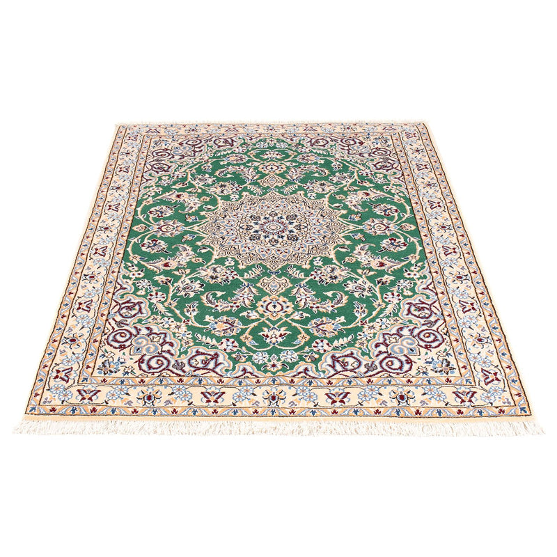 Alfombra Persa - Nain - Real - 148 x 101 cm - verde oscuro