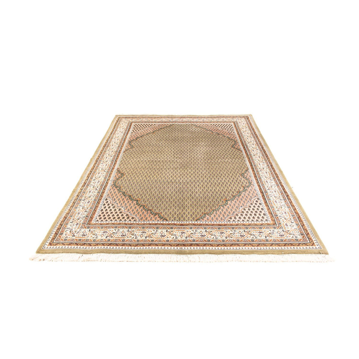 Alfombra oriental - Mir - Indus - 238 x 176 cm - beige claro