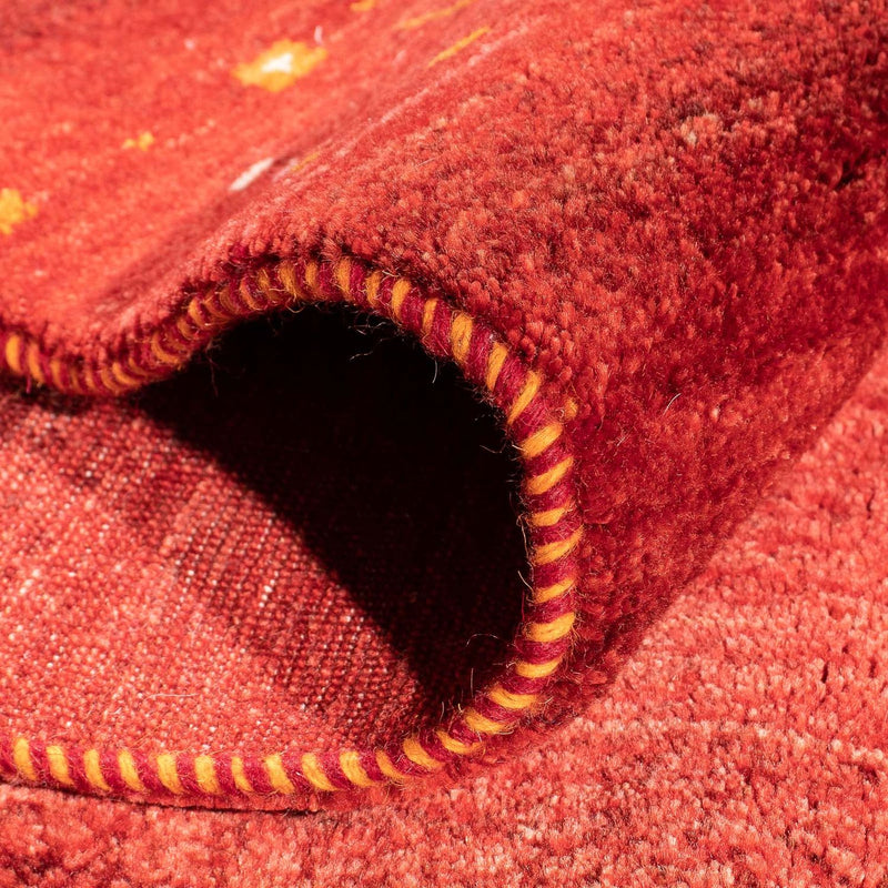 Alfombra Gabbeh - Loribaft Persa - 248 x 180 cm - rojo oscuro