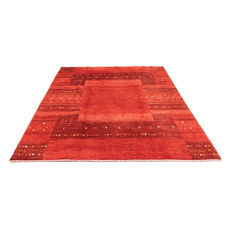 Alfombra Gabbeh - Loribaft Persa - 248 x 180 cm - rojo oscuro