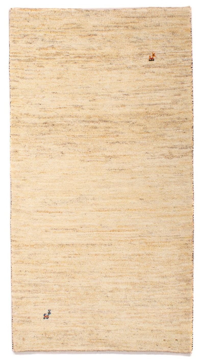 Alfombra Gabbeh - Loribaft Persa - 140 x 75 cm - beige