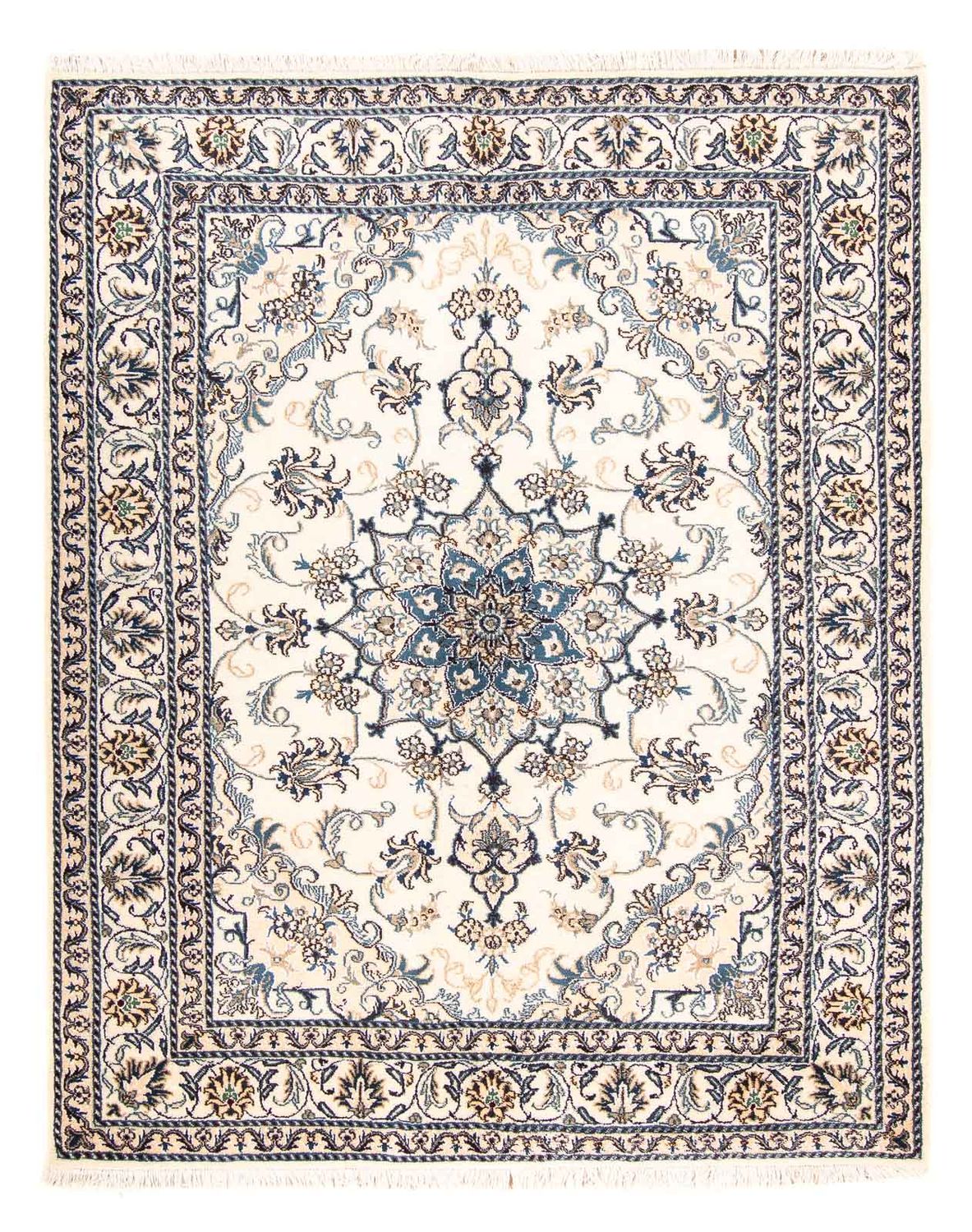 Alfombra persa - Nain - 197 x 148 cm - beige
