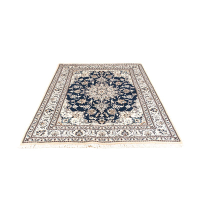 Alfombra persa - Nain - 195 x 146 cm - azul oscuro