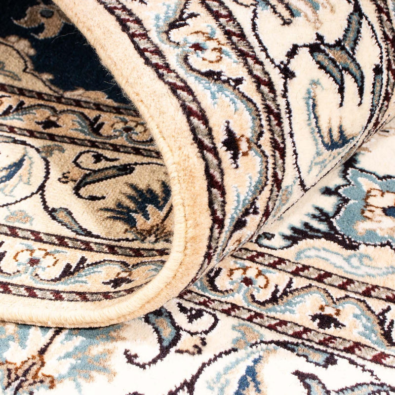 Alfombra persa - Nain - 195 x 146 cm - azul oscuro