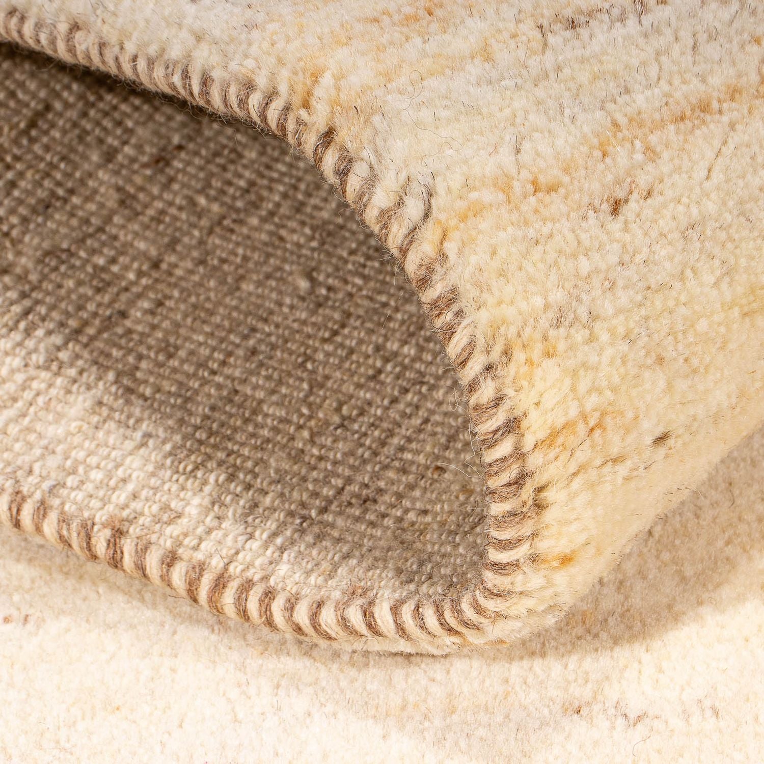 Alfombra Gabbeh - Loribaft Persa - 143 x 73 cm - beige