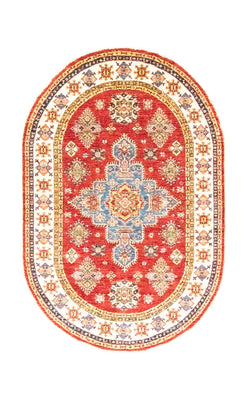 Alfombra Ziegler oval  - 211 x 141 cm - rojo