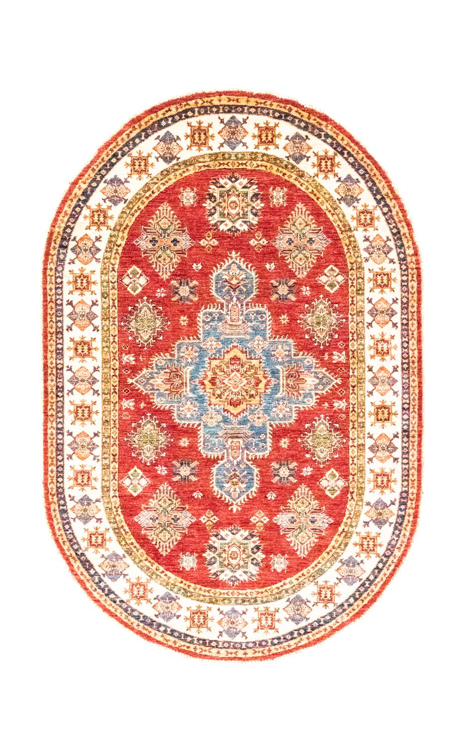 Alfombra Ziegler oval  - 211 x 141 cm - rojo