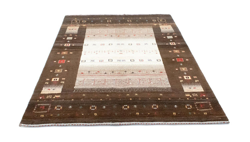 Alfombra Gabbeh - Loribaft Persa - 194 x 148 cm - marrón