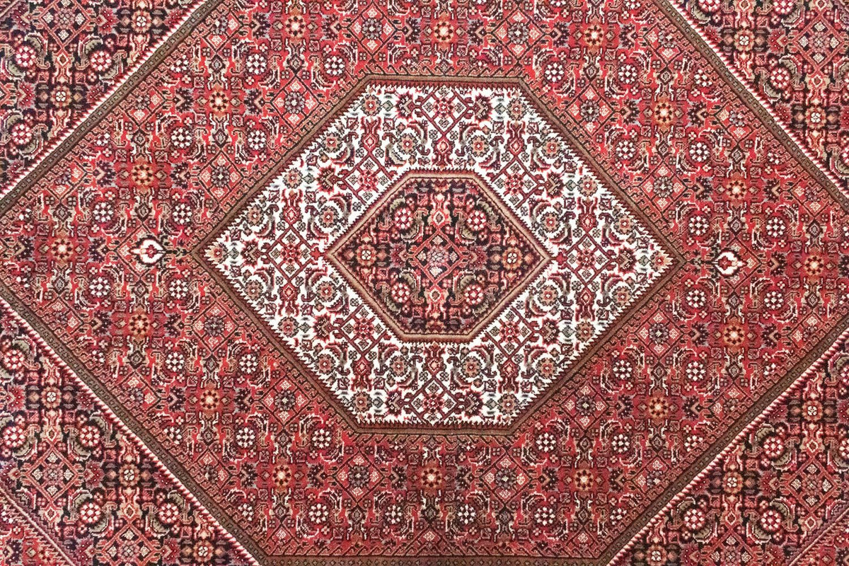 Alfombra persa - Bidjar - 200 x 140 cm - rojo
