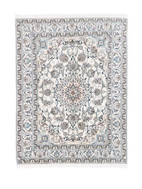 Alfombra persa - Nain - 198 x 150 cm - blanco natural