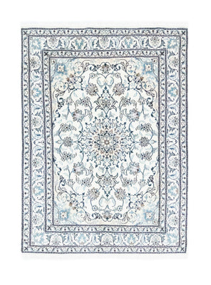 Alfombra persa - Nain - 200 x 144 cm - blanco natural