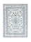 Alfombra persa - Nain - 200 x 144 cm - blanco natural