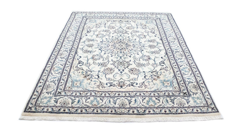 Alfombra persa - Nain - 200 x 144 cm - blanco natural