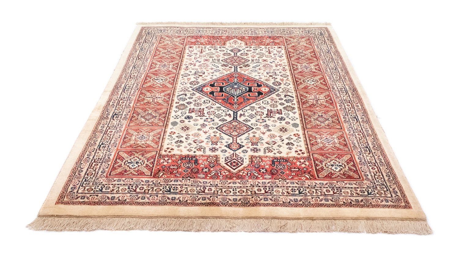 Alfombra persa - Nómada - 200 x 154 cm - beige