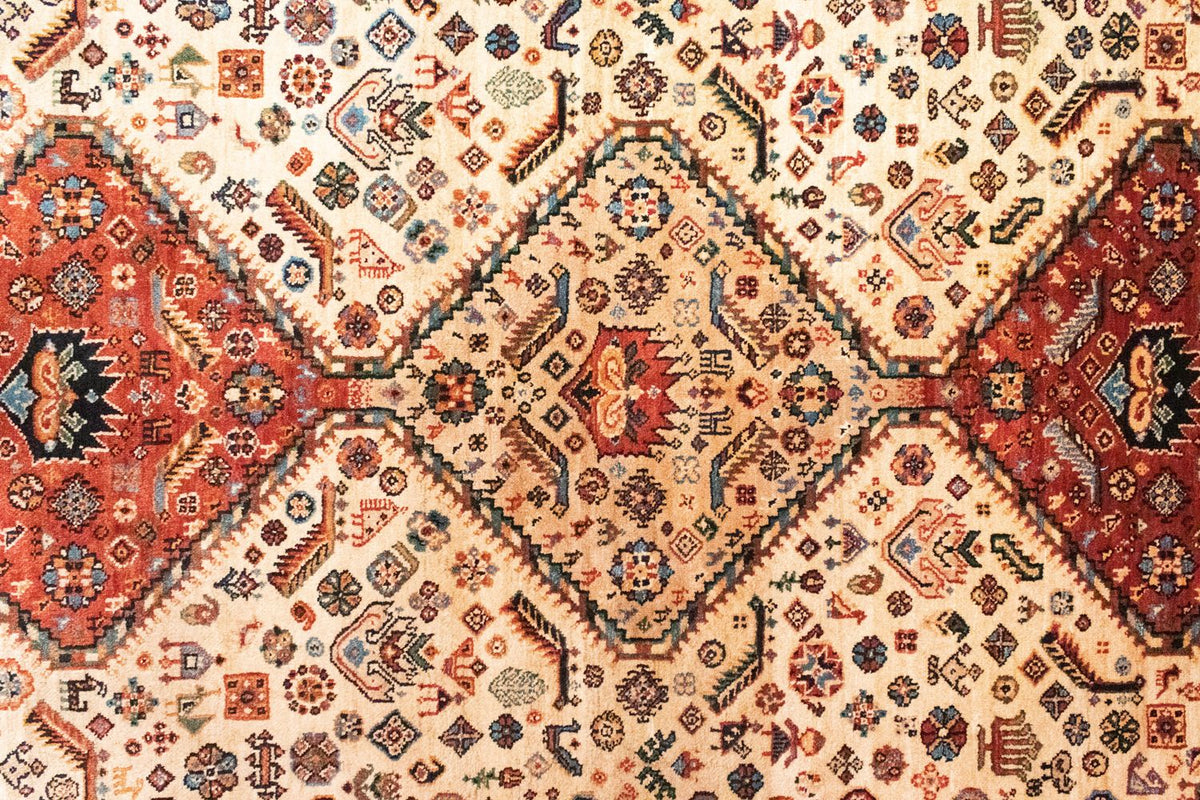 Alfombra persa - Nómada - 203 x 145 cm - beige