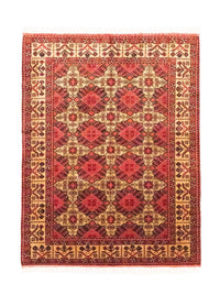 Alfombra afgana - 202 x 152 cm - rojo