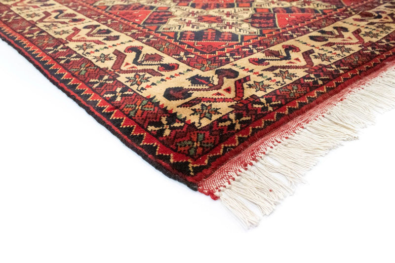 Alfombra afgana - 202 x 152 cm - rojo