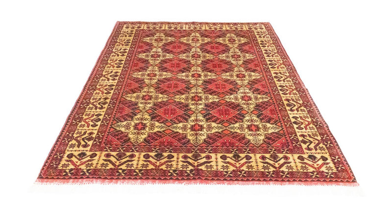 Alfombra afgana - 202 x 152 cm - rojo