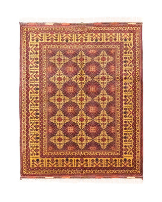Alfombra afgana - 190 x 152 cm - rojo