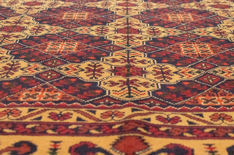 Alfombra afgana - 190 x 152 cm - rojo