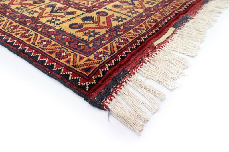 Alfombra afgana - 195 x 153 cm - marrón