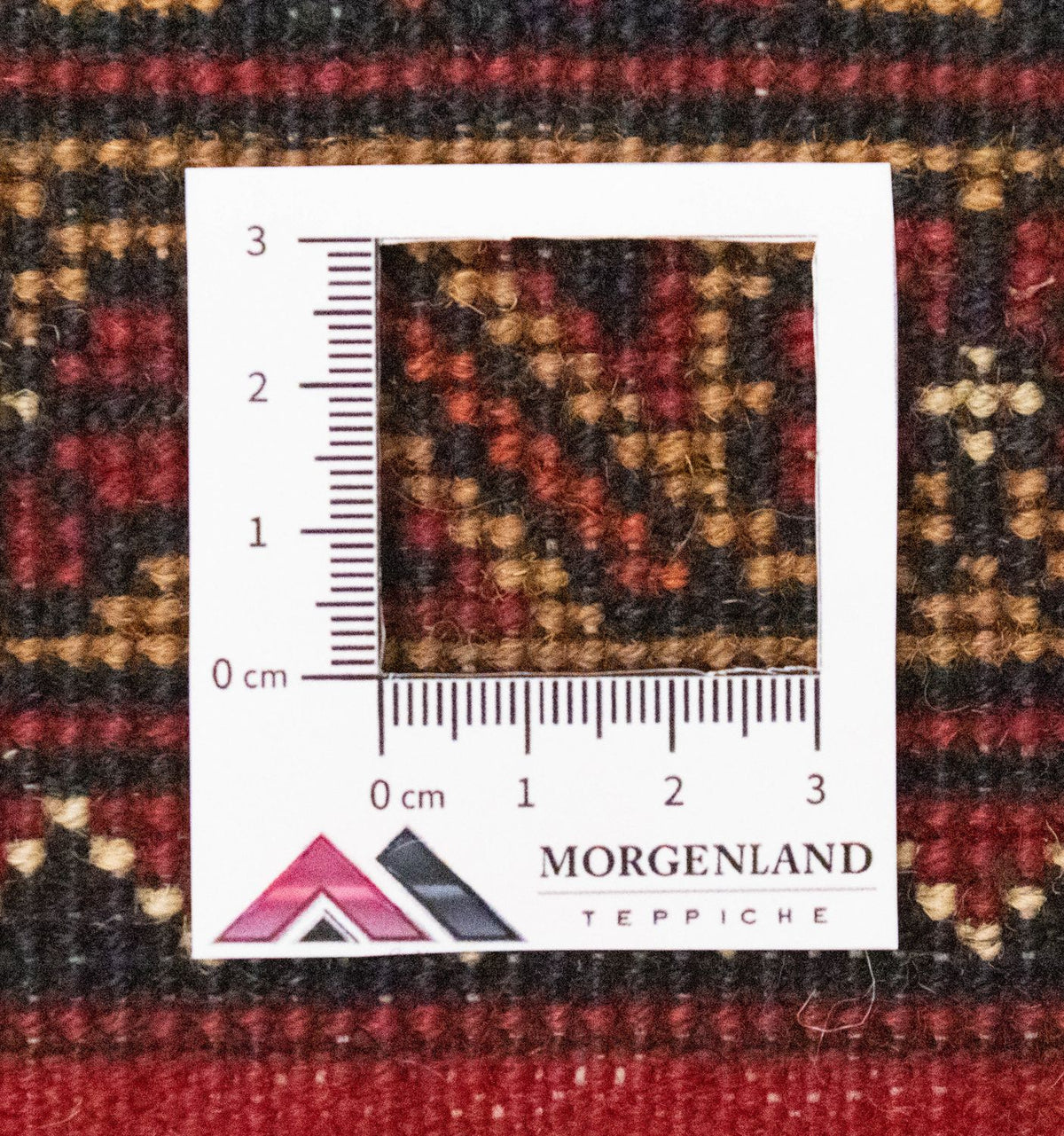 Alfombra afgana - 195 x 153 cm - marrón