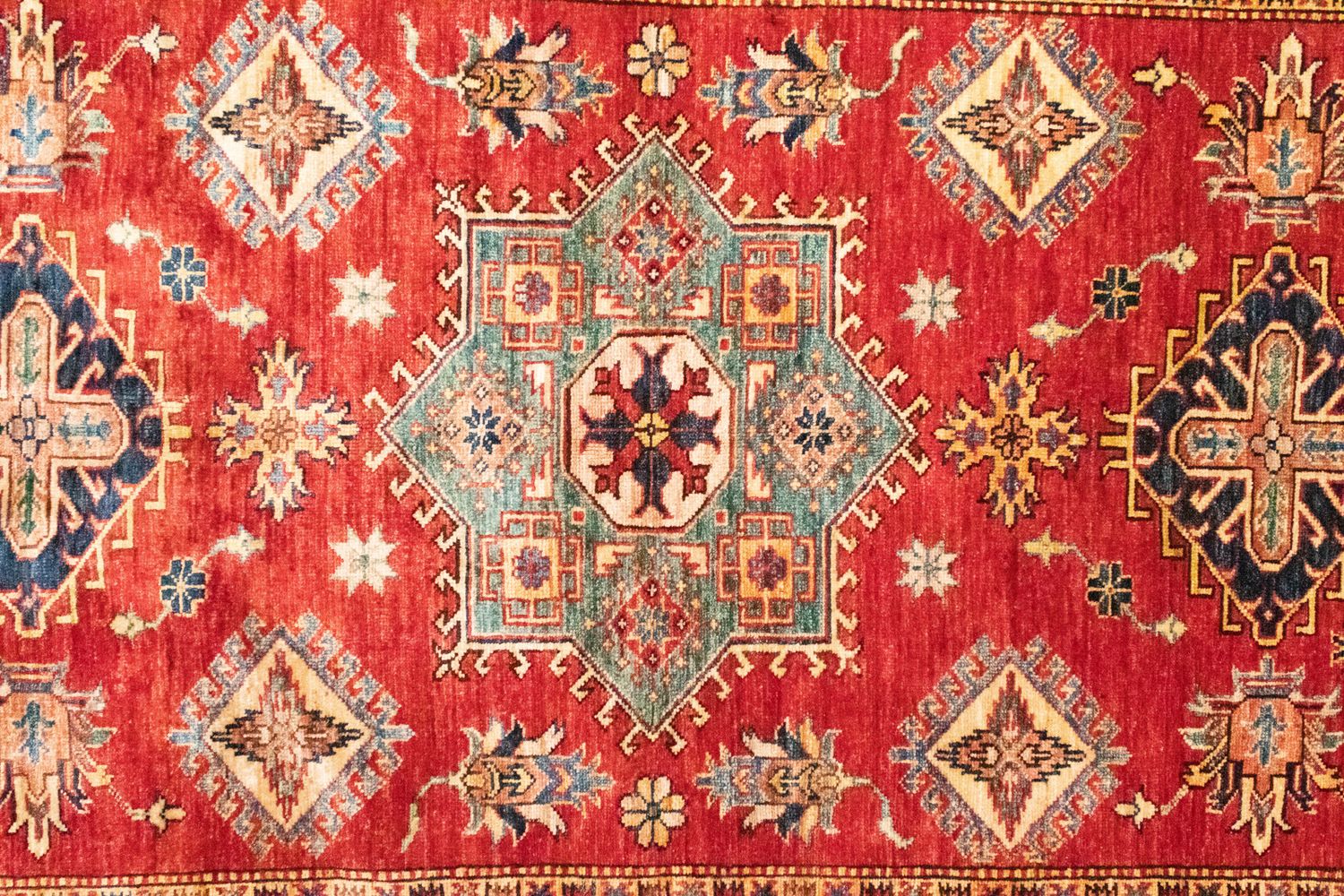 Alfombra Ziegler - Kazak - 207 x 148 cm - naranja