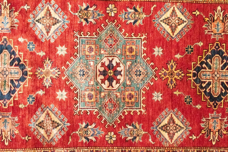 Alfombra Ziegler - Kazak - 207 x 148 cm - naranja