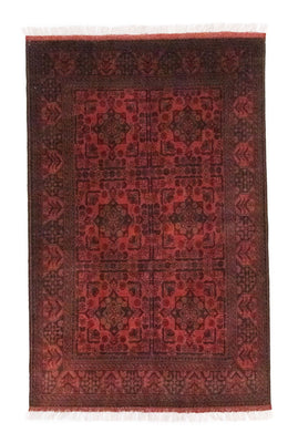 Alfombra afgana - Kunduz - 197 x 126 cm - rojo