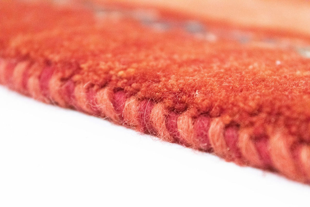 Alfombra Gabbeh - Persa - 188 x 142 cm - naranja