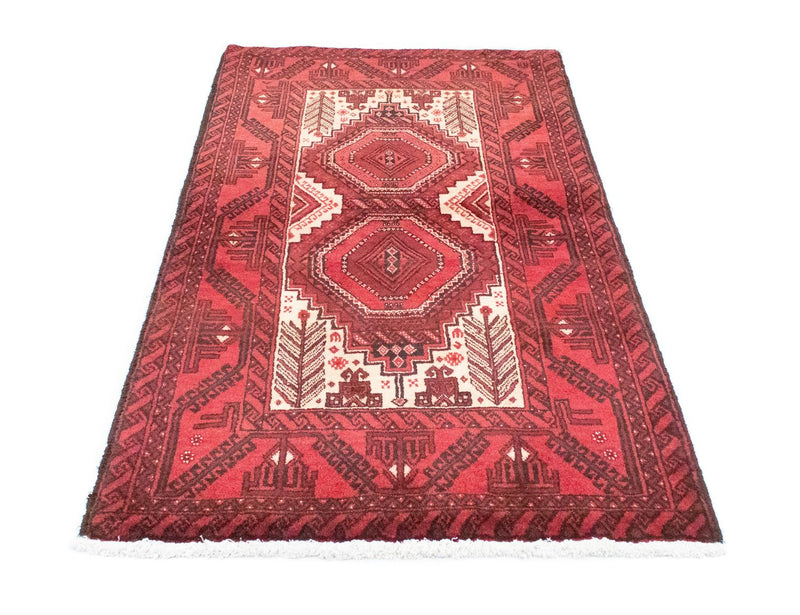 Alfombra de pasillo Alfombra Belutsch - 178 x 103 cm - rojo