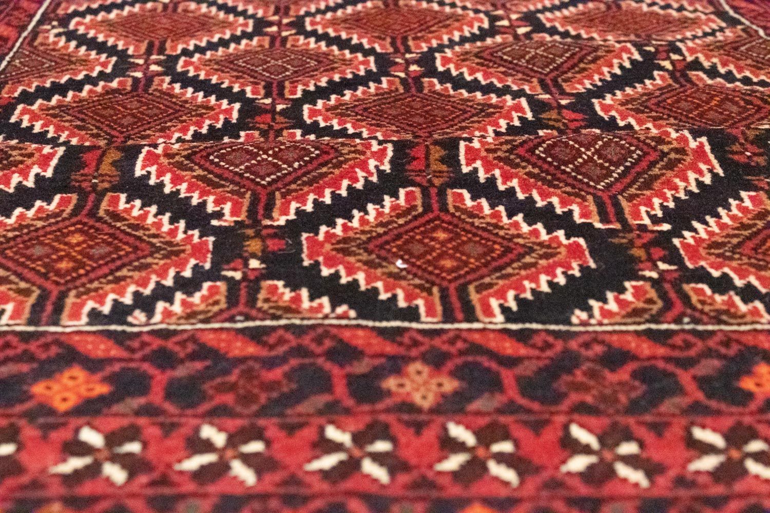 Alfombra de pasillo Alfombra Belutsch - 185 x 102 cm - marrón