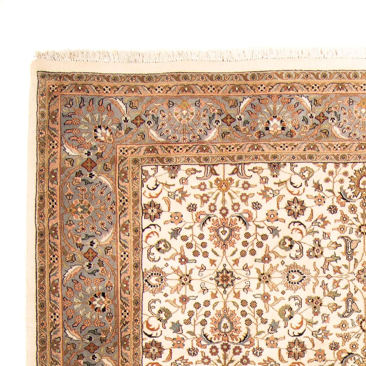 Alfombra oriental - Keshan - Indus - 298 x 201 cm - beige