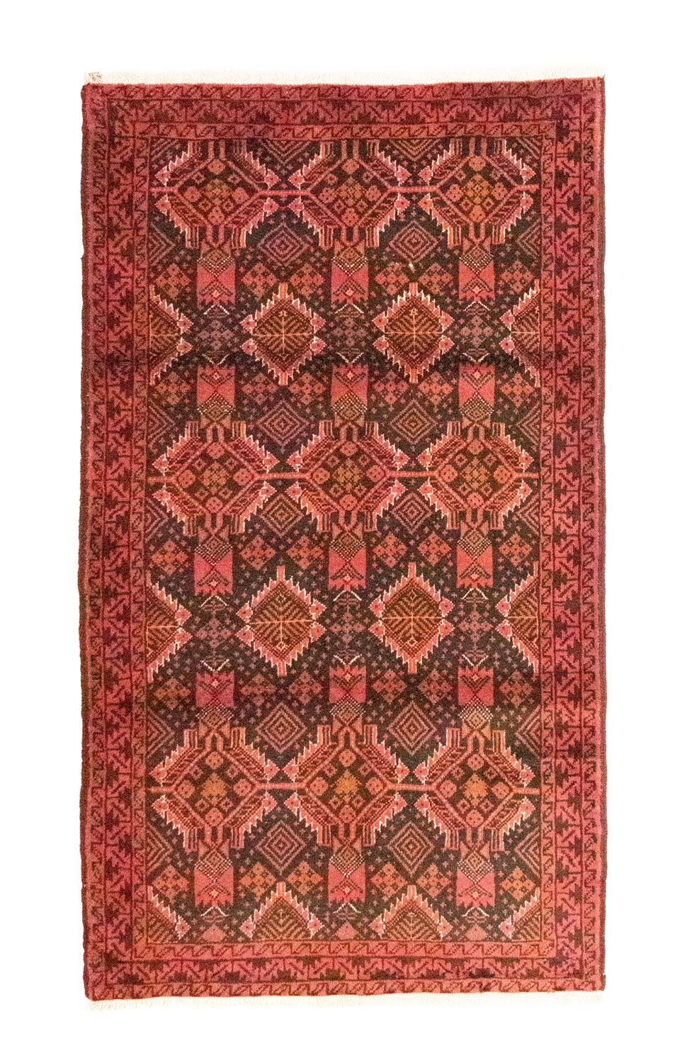 Alfombra de pasillo Alfombra Belutsch - 195 x 110 cm - naranja
