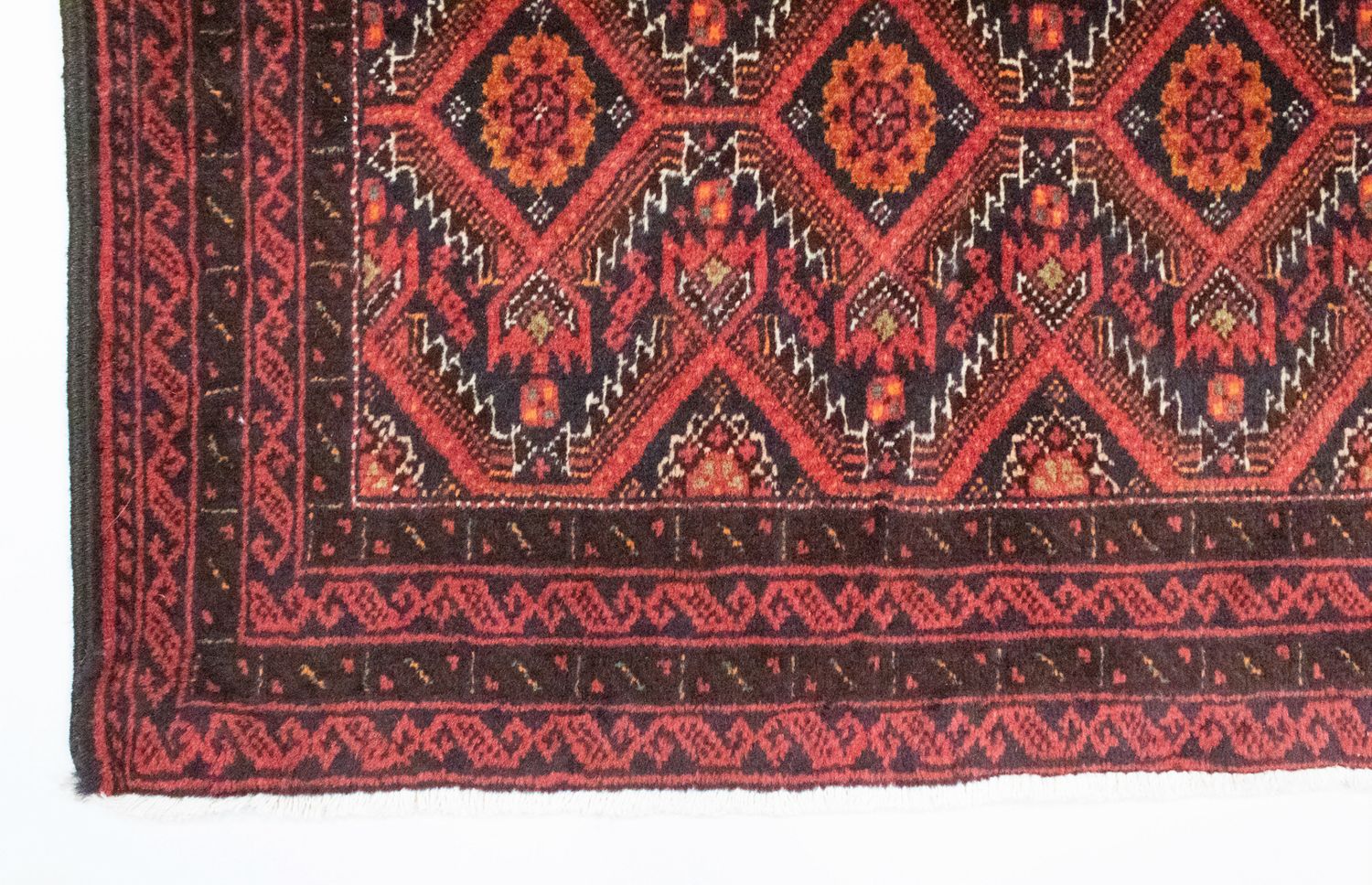 Alfombra de pasillo Alfombra Belutsch - 177 x 100 cm - óxido